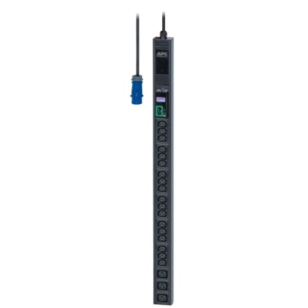 APC Easy PDU,  meraná,  ZeroU,  16A,  230V,  (18)C13 a (3)C19,  IEC 309 16A 2P+E (3m)