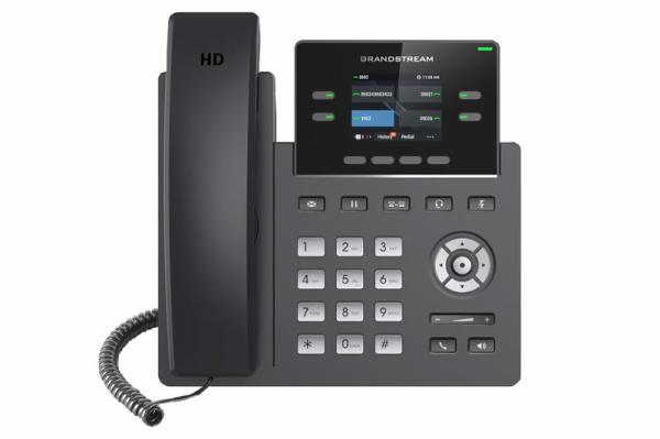 Grandstream GRP2612W SIP telefon, 2.4" TFT bar. displej, 2 SIP účty, 4 prog. tl., 2x10/ 100Mb, WiFi