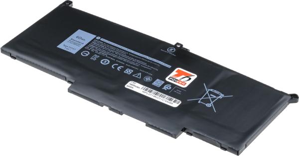 Batéria T6 Power Dell Latitude 7280, 7290, 7380, 7390, 7480, 7490, 7500mAh, 57Wh, 4cell, Li-pol