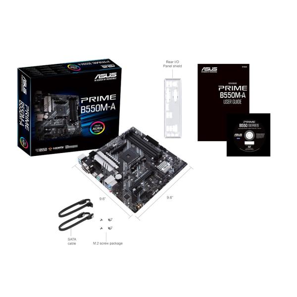 ASUS PRIME B550M-A, AM4, 4xDDR4, mATX 