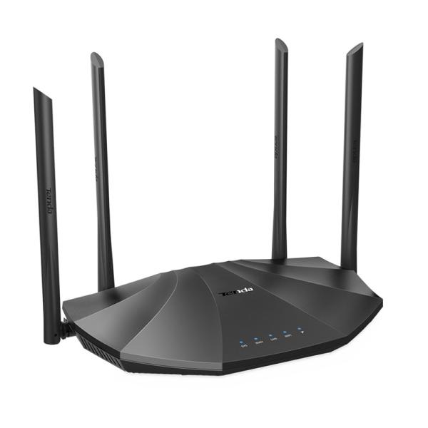 Tenda AC19 WiFi Router 2100Mb/ s, 1x GWAN, 4x GLAN, 1x USB, VPN, IPv6, 4x6dBi, 4x4 MU-MIMO, CZ AC2100 