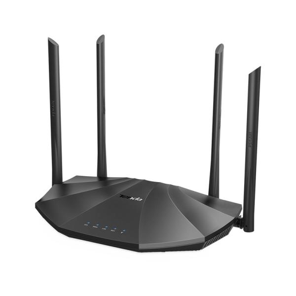 Tenda AC19 WiFi Router 2100Mb/ s, 1x GWAN, 4x GLAN, 1x USB, VPN, IPv6, 4x6dBi, 4x4 MU-MIMO, CZ AC2100 