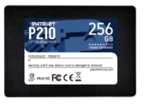 SSD 256GB PATRIOT P210 500/ 400 MB/ s