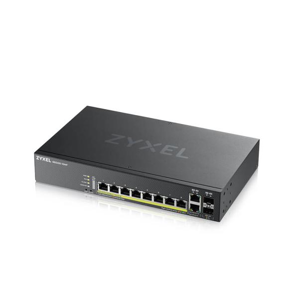 ZYXEL GS2220-10HP 8port GbE L2 Switch, 1 GbE Uplink, PoE