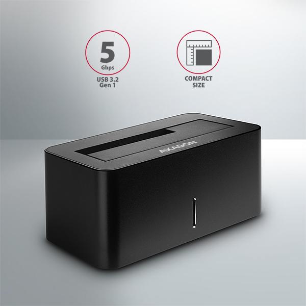 AXAGON ADSA-SN, USB 3.2 Gen1 - SATA 6G, 2.5"/ 3.5" HDD/ SSD dokovacia stanica 