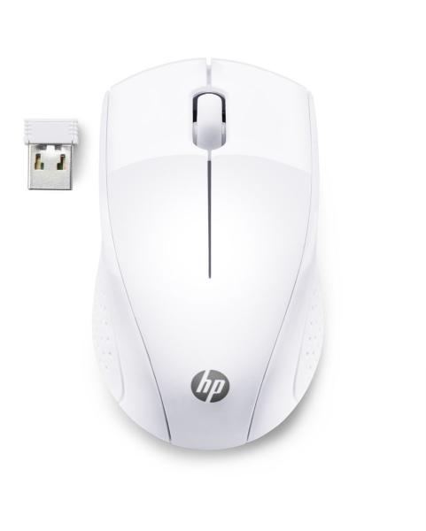 HP 220/ Ergonomická/ Optická/ 1 600 DPI/ Bezdrôtová USB/ Biela
