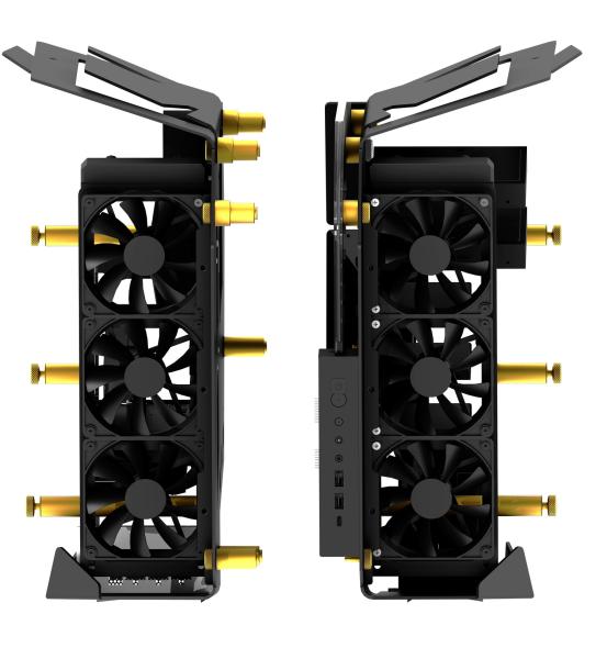 FSP T-Wings CMT710/ Dual System/ Transpar./ Čierna a zlatá 