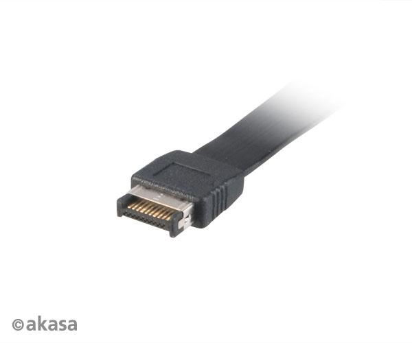 AKASA - USB 3.1 gen 2 Typ C PCI záslepka low profile 