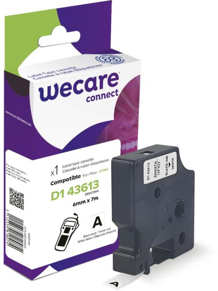 WECARE ARMOR páska kompatibilní s DYMO S0720780, Black/ White, 6mm*7m