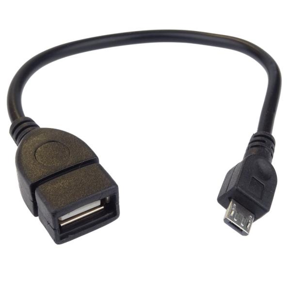 PremiCord USB kab redukcia A/ fem-MicroUSB/ mal20cm