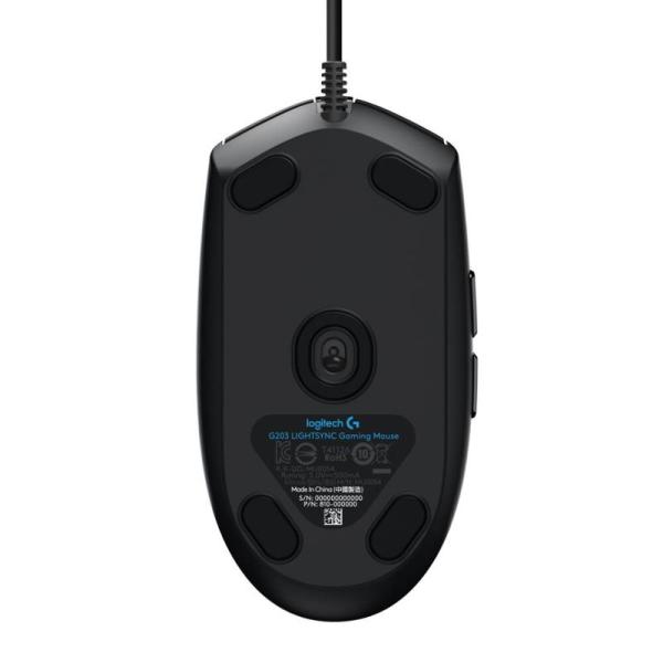 Logitech G203 Gen2/ Herná/ Optická/ Pre pravákov/ 8 000 DPI/ Drôtová USB/ Čierna 
