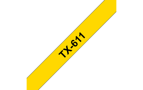 Brother TX-611 žltá / čierna (6mm