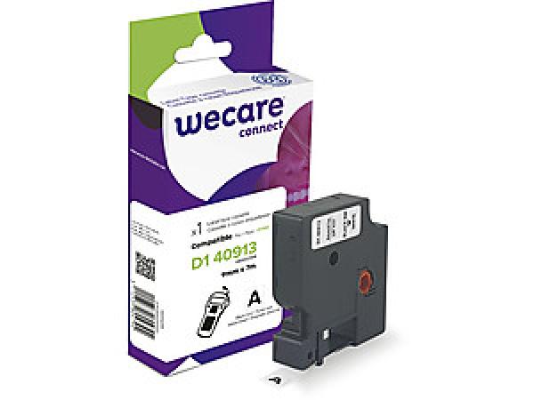 WECARE ARMOR páska kompatibilní s DYMO S0720680, Black/ White, 9mm*7m
