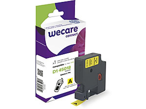 WECARE ARMOR páska kompatibilná s DYMO S0720580, Black/ Yellow, 12mm*7m
