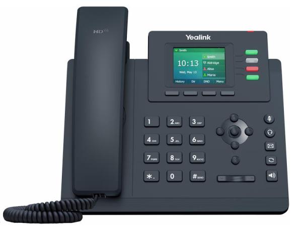 Yealink SIP-T33G SIP telefón, PoE, 2, 4" 320x240 farebný LCD, 4 x SIP úč., GigE