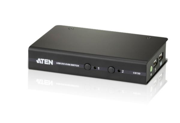 ATEN 2-port DVI KVM USB, audio 2.1, vrátane káblov