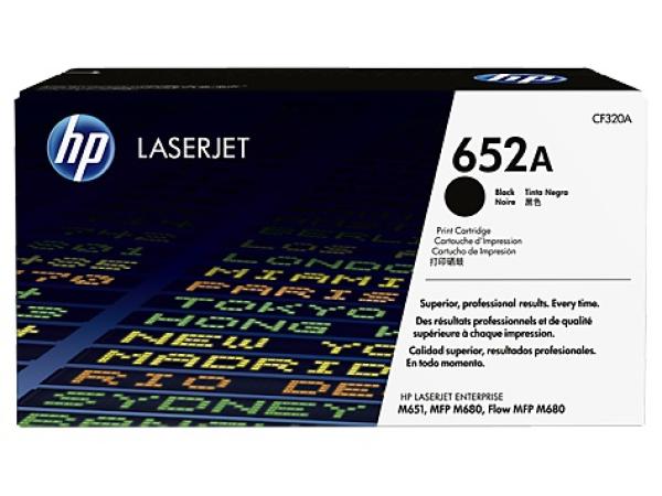 HP 652A Black LJ Toner Cart,  CF320A (11, 500 pages)