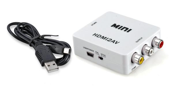 Převodník HDMI na kompozitní signál a stereo zvuk