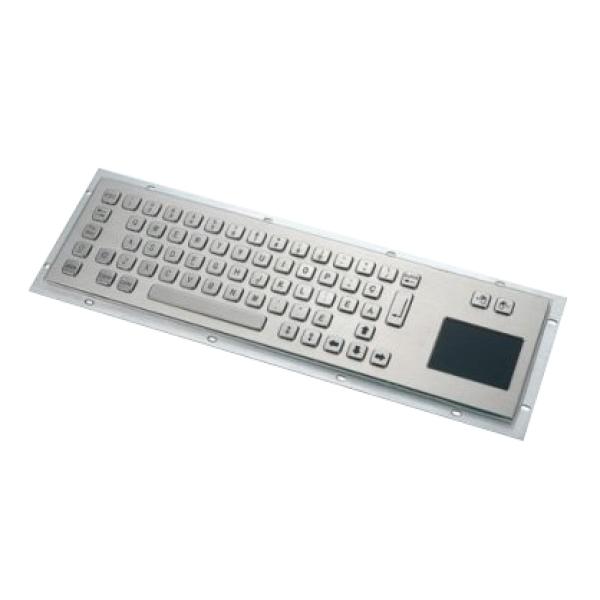 KB001T – Priemyselná nerezová klávesnica s touchpadom do zástavby, CZ, USB, IP65