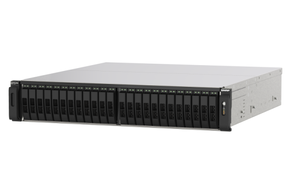 QNAP TS-h2490FU-7302P-128G (EPYC 3, 3GHz, ZFS, 128GB ECC RAM, 24x 2, 5" U.2, 2x 2, 5GbE, 4x 25 GbE)