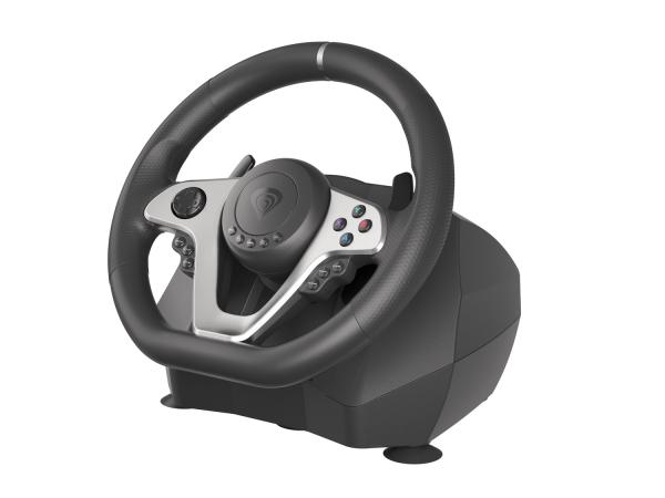Herní volant Genesis Seaborg 400, multiplatformní pro PC, PS4, PS3, Xbox One, Xbox 360, N Switch 