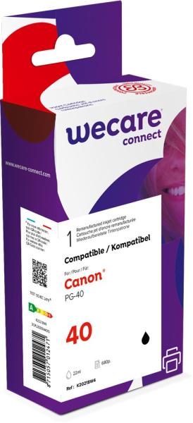 WECARE ARMOR ink kompatibilní s Canon PG-40, 16ml / 580p, 0615B001, černá/ black