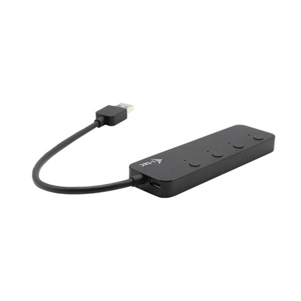 i-tec USB 3.0 Metal HUB 4 Port s vypínačmi na jednotlivých portoch