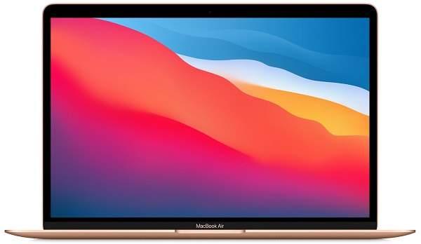 Apple MacBook Air/ M1/ 13, 3"/ 2560x1600/ 8GB/ 256GB SSD/ M1/ Big Sur/ Gold/ 1R