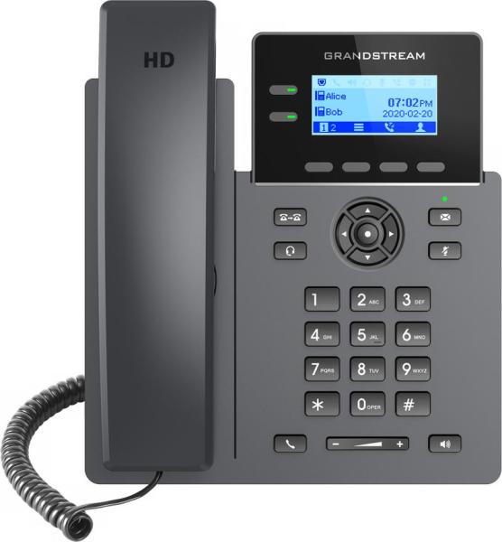Grandstream GRP2602 SIP telefon, 2, 21" LCD podsv. displej, 4 SIP účty, 2x100Mbit port