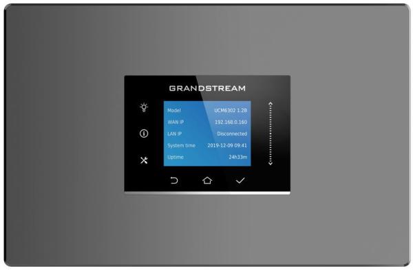 Grandstream UCM6301 VoIP PBX, 500 užív., 75 súb. hov., videokonf. 12úč., 1xFXO, 1xFXS port 