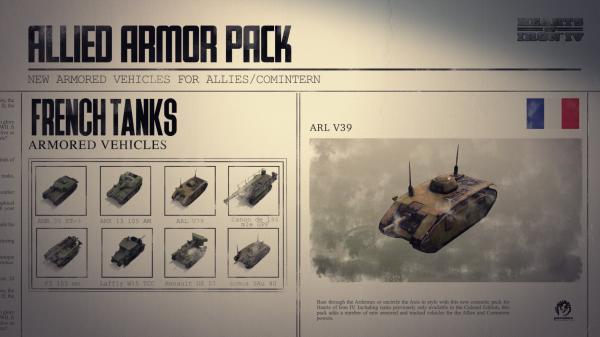 ESD Hearts of Iron IV Allied Armor Pack 