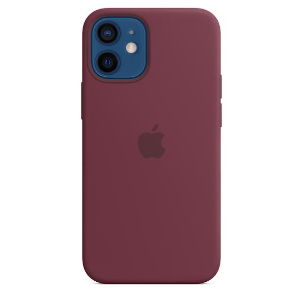 iPhone 12 mini Silicone Case with MagSafe Plum/ SK