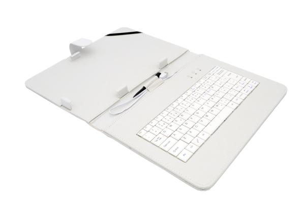 AIREN AiTab Leather Case 4 with USB klávesnica 10" WHITE (SK/ SK/ DE/ UK/ US.. layout)