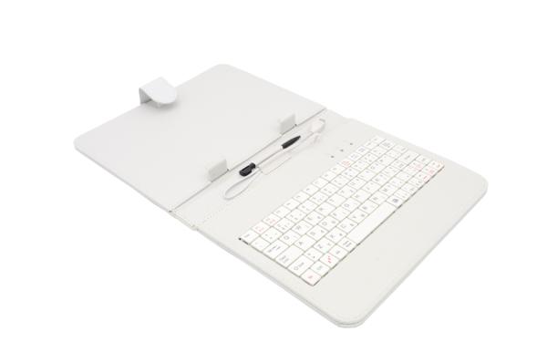 AAIREN AiTab Leather Case 2 with USB Keyboard 8" WHITE (CZ/ SK/ SK / DE/ UK/ US.. layout)