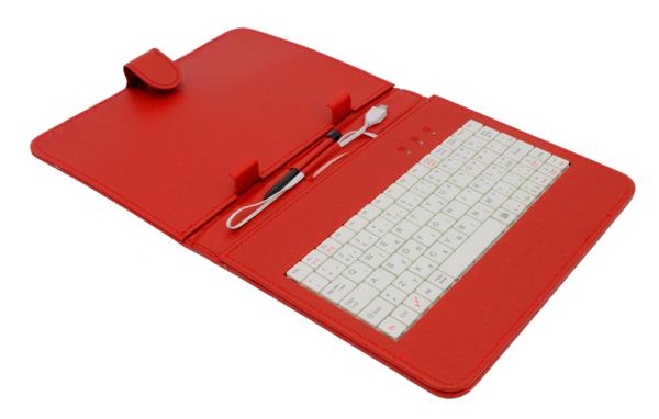 AIREN AiTab Leather Case 2 with USB Keyboard 8" RED (SK/ SK/ DE/ UK/ US.. layout)