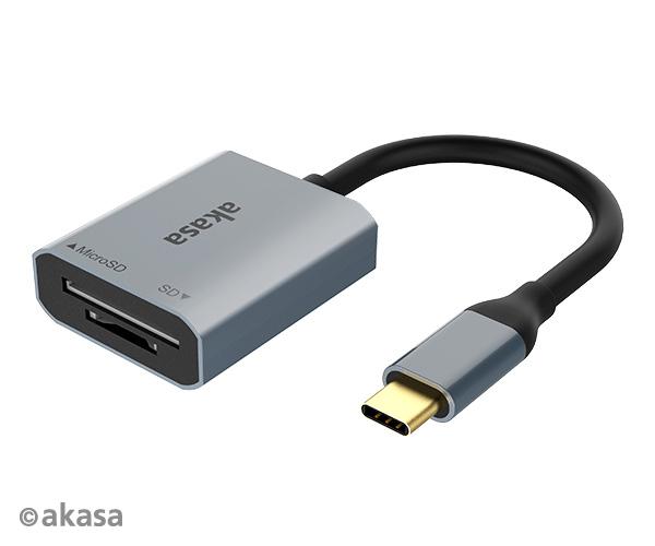 AKASA USB 3.2 Type-C Dual čtečka karet 