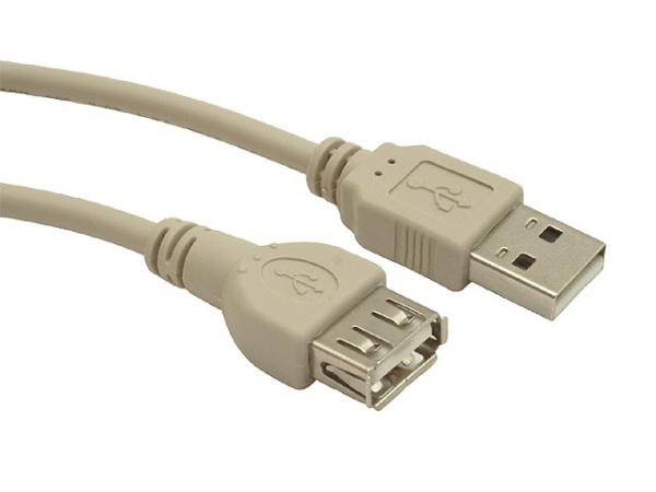 GEMBIRD predlžovací kábel USB, 0, 75 m, šedý