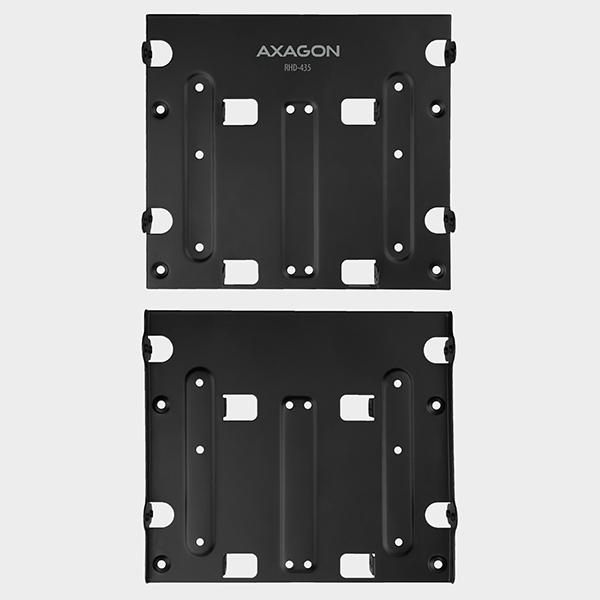 AXAGON RHD-435, kovový rámeček pro 4x 2.5" nebo 2x 2.5" HDD/ SSD a 1x 3.5" HDD do 5.25" pozice 