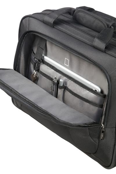 Samsonite American Tourister AT WORK Rolling tote 15.6" black/ orange 