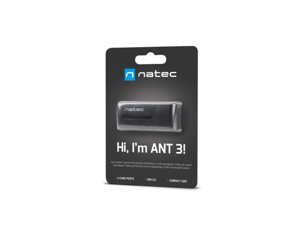 Natec ALL in One čítačka kariet MINI ANT USB 2.0, M2/ microSD/ MMC/ Ms/ RS-MMC/ SD/ T-Flash