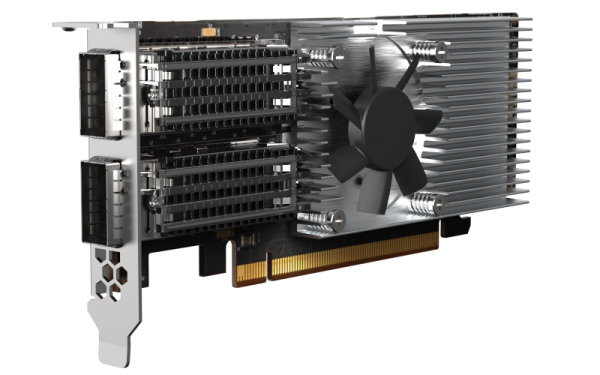 QNAP QXG-100G2SF-E810 - 100GbE (2porty) PCIe karta; nízky profil; PCIe Gen4 x16