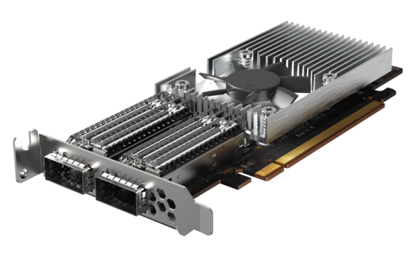 QNAP QXG-100G2SF-E810 - 100GbE (2porty) PCIe karta; nízký profil; PCIe Gen4 x16 