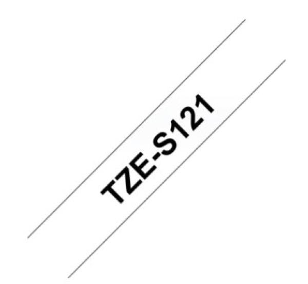 TZE-S121 priesvitná / čierna, 9mm