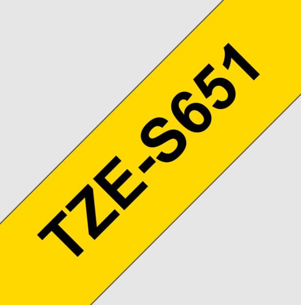 TZE-S651, žltá/ čierna, 24mm
