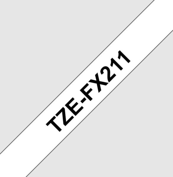 TZE-FX211, bílá / černá, 6mm