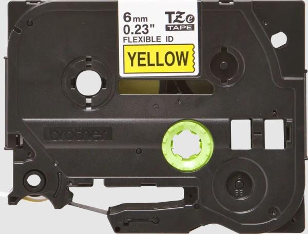 TZE-FX611, žlutá / černá, 6mm 