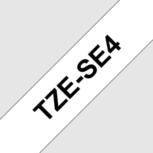 TZE-SE4, biela / čierna - security tape