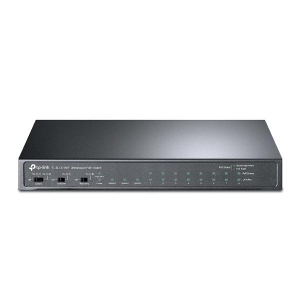 TP-Link TL-SL1311MP 8xFE POE+ 124W 2xGb nonPOE, 1xSFP CCTV switch 