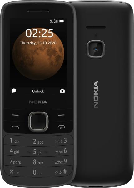 Nokia 225 Dual SIM,  4G,  černá (2020)