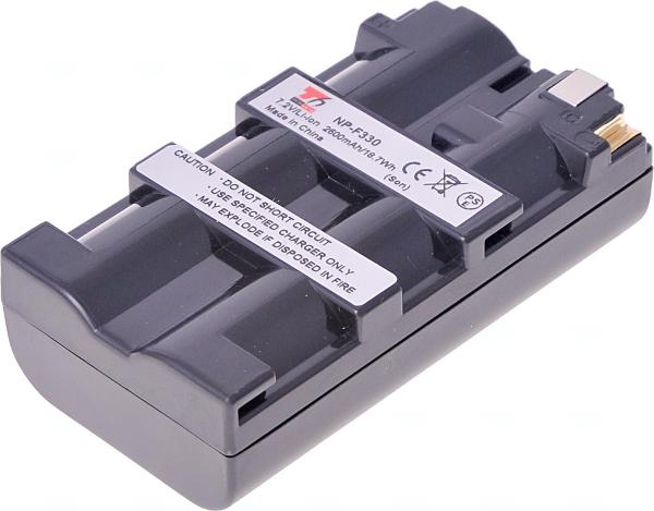 Batéria T6 power Sony NP-F330, NP-F530, NP-F550, NP-F570, 2600mAh, 18, 7Wh, sivá 